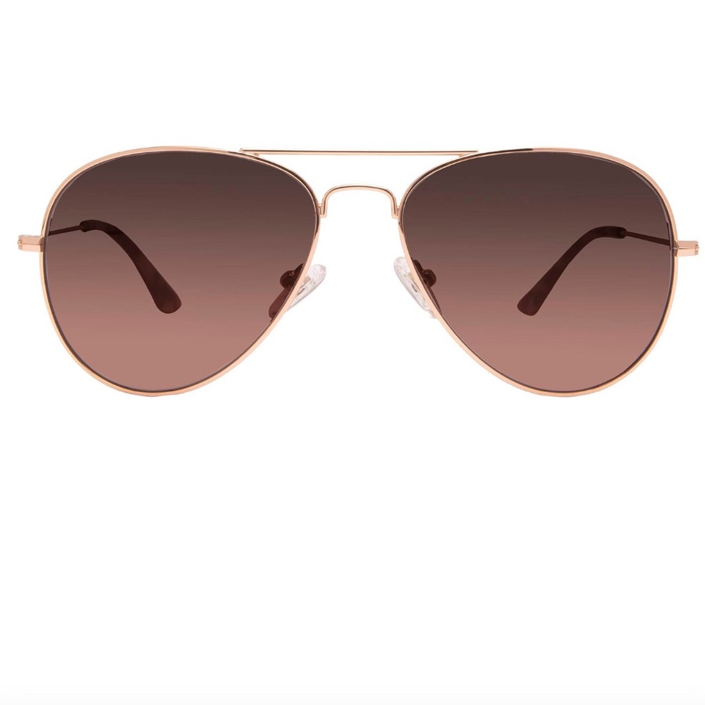 BRAND NEW | DIFF eyewear | CRUZ Rose Gold + Wine Gradient Aviators